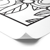 カスタム自分の女の子を燃やす ポスター (角)