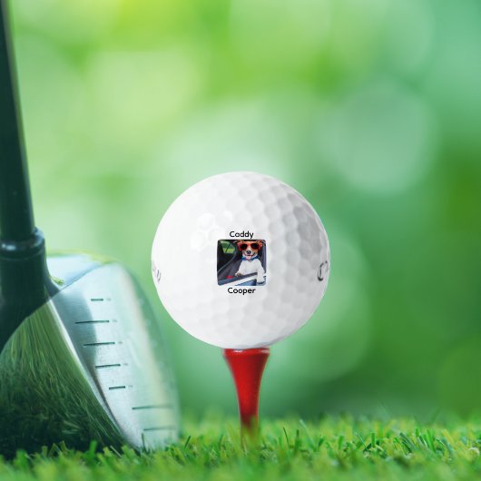 カスタム自分の犬の写真を作成パーソナライズされたする ゴルフボール
