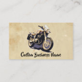 カスタム自動二輪サイクリング修理販売部品 名刺 (裏面)