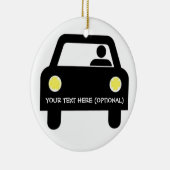 カスタム自動車とドライバー セラミックオーナメント (右)