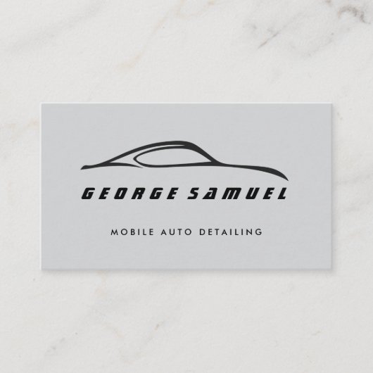 カスタム自動車の修理と自動モダン詳細 名刺 (正面)