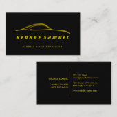 カスタム自動車の修理と自動モダン詳細 名刺 (正面/裏面)