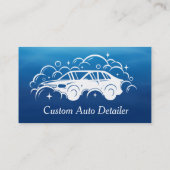 カスタム自動車の詳細カーウォッシュ 名刺 (裏面)