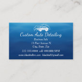 カスタム自動車の詳細カーウォッシュ 名刺 (正面)