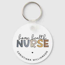 カスタム自宅健康ナース感謝ギフト キーホルダー