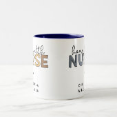 カスタム自宅健康ナース感謝ギフト ツートーンマグカップ (中央)