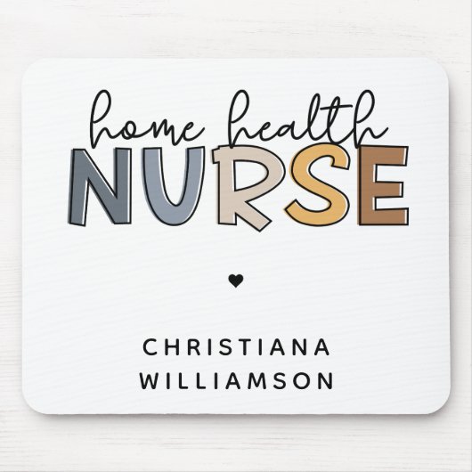 カスタム自宅健康ナース感謝ギフト マウスパッド (正面)