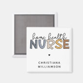 カスタム自宅健康ナース感謝ギフト マグネット (正面/裏面)
