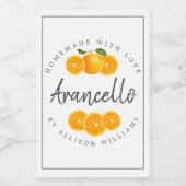 カスタム自家製アランチェロラベル ワインラベル (シングルラベル)