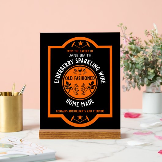 カスタム自家製エルダーベリきらめくー アクリルサイン (ウェディング)