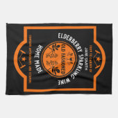 カスタム自家製エルダーベリきらめくー キッチンタオル (横)