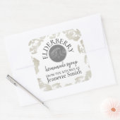 カスタム自家製エルダーベリーキッチングッズ スクエアシール (封筒)