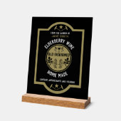 カスタム自家製エルダーベリー アクリルサイン (傾斜)