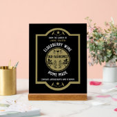 カスタム自家製エルダーベリー アクリルサイン (ウェディング)