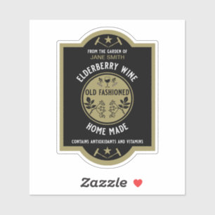 カスタム自家製エルダーベリー シール