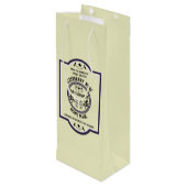 カスタム自家製エルダーベリー ワインギフトバッグ (裏面アングル)