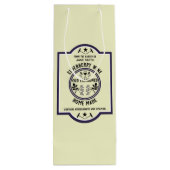 カスタム自家製エルダーベリー ワインギフトバッグ (裏面)