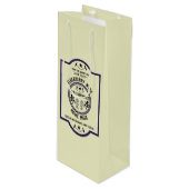 カスタム自家製エルダーベリー ワインギフトバッグ (正面アングル)