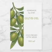 カスタム自家製オリーブ油ラベル ワインラベル (シングルラベル)