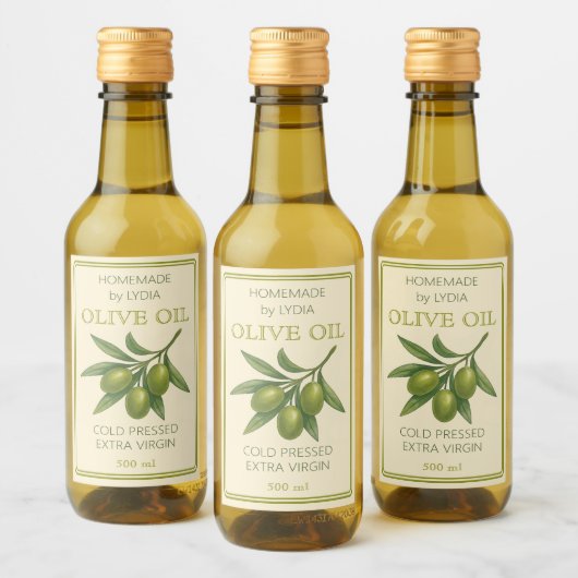 カスタム自家製オリーブ油ラベル ワインラベル (ボトル)