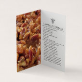 カスタム自家製キャラメルペカンバーハニーラベル 名刺 (内部)