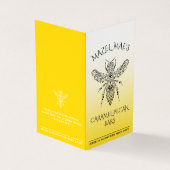 カスタム自家製キャラメルペカンバーハニーラベル 名刺 (外部)