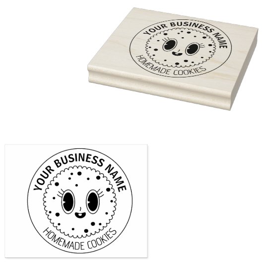 カスタム自家製クッキースモールビジネス ラバースタンプ (押印)