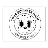 カスタム自家製クッキースモールビジネス ラバースタンプ (インプリント)