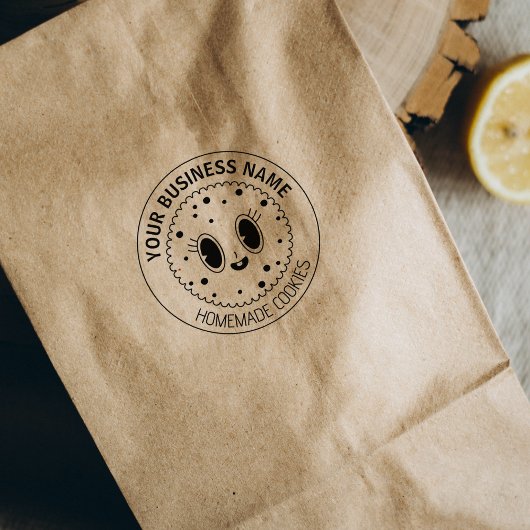 カスタム自家製クッキースモールビジネス ラバースタンプ