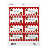 カスタム自家製サルサラベル ラベル (フルシート)