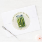カスタム自家製ニンニクディルピクルス ラウンドシール (封筒)