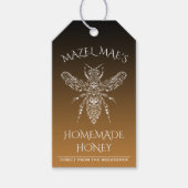 カスタム自家製ハニーフレーバーラベル ギフトタグ (正面)