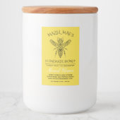 カスタム自家製ハニーフレーバー フードラベル (正面)