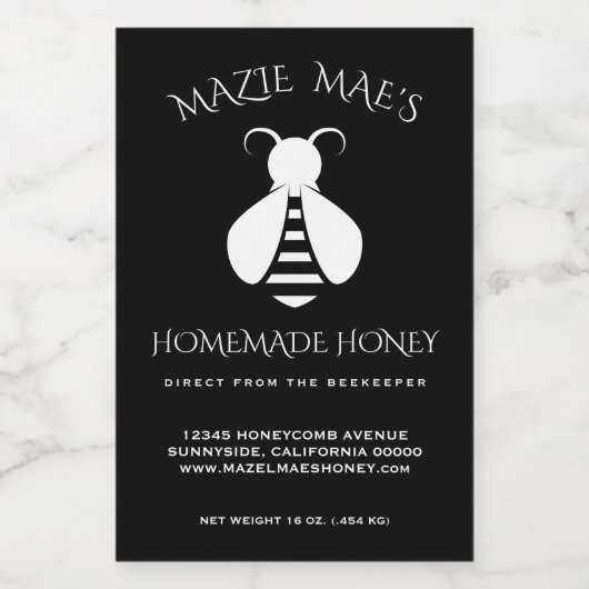 カスタム自家製ハニーフードラベル フードラベル (シングルラベル)