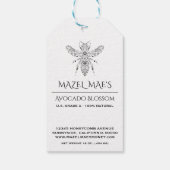 カスタム自家製ハニーラベル ギフトタグ (裏面)