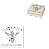 カスタム自家製ハニーラベル ラバースタンプ (押印)