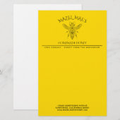 カスタム自家製ハニー 便箋 (正面/裏面)