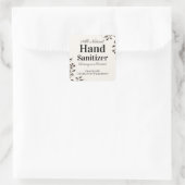 カスタム自家製ハンドサニタイザーの贈り物や好意 スクエアシール (バッグ)