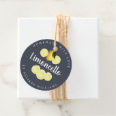 カスタム自家製リモンチェロダークブルーボトル フェイバータグ (インサイチュ)