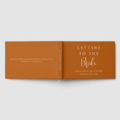 カスタム自然テラコッタラストレターズ ゲストブック (全面)