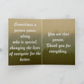 カスタム自然レッドロックリチェンカード サンキューカード (内部)