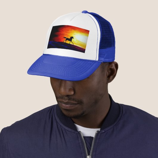 カスタム自由白と青王室ののモダンエレガント キャップ (インサイチュ)