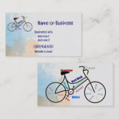 カスタム自転車やる気を起こさせるサイクリングスポーツ事業 名刺 (正面/裏面)