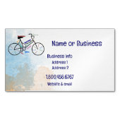 カスタム自転車やる気を起こさせるサイクリングスポーツ マグネット名刺 (正面)