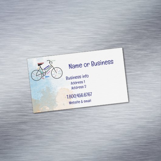 カスタム自転車やる気を起こさせるサイクリングスポーツ マグネット名刺 (インサイチュ)