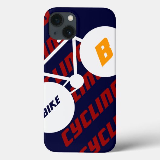 カスタム自転車モダンサイクリングデザイン Case-Mate iPhoneケース (裏面)