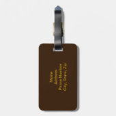 カスタム致命的な姿ラゲージタグ ラゲッジタグ (裏面縦)