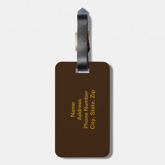 カスタム致命的な姿ラゲージタグ ラゲッジタグ (裏面縦)