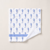 カスタム航海のシーホースバスルーム バスタオルセット (ウォッシュタオル)