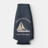 カスタム航海のセーリングマッチングファミリーボートトリップ ボトルクーラー (正面)